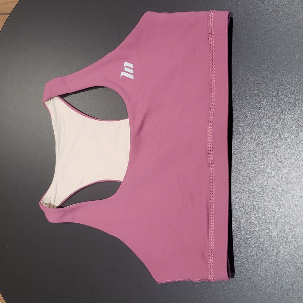 Muscle Nation sports bra pink size M